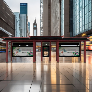 Thiết kế thiết kế hiện đại cao cấp trạm xe buýt Chất lượng cao mới trạm xe buýt làm bằng thép trên đường phố - Product Image 6