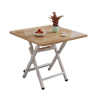 All'ingrosso leggero comodo legno blu tavoli pieghevoli quadrati e sedia pieghevole tavolo da pranzo per mobili per la casa - Product Image 2