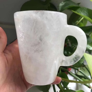 Verre à <span class=keywords><strong>eau</strong></span> en cristal sculpté de haute qualité, cristal, transparent, naturel, vente en gros, - Product Image 2