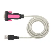Kabel Serial USB ke DB9 RS232 Chip FTDI FT232 1.8M, Dilindungi EMI, Didukung Bus, untuk Windows/Mac/Linux