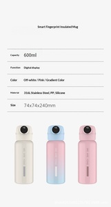 <span class=keywords><strong>Termo</strong></span> Inteligente con Bluetooth y Sensor de Huella Dactilar, Acero Inoxidable 316L, Impermeable, para Oficina, Hogar, Vaso Aislado al Vacío - Product Image 6