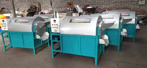 Máquina tostadora continua de anacardos eléctricos de gran capacidad de 500 kg/h/máquina tostadora rotativa de sésamo para cultivos de aceite de grano - Product Image 4