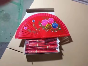 Wholesale Traditional Spanish Solid Color Bamboo Hand Fan Carved Angel Design Classic Cartoon Eco-Friendly Halloween Promotion - Product Image 5