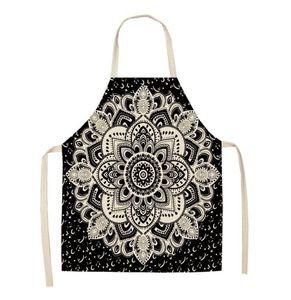 Tablier à motif Mandala occulte, tablier de cuisine <span class=keywords><strong>Datura</strong></span>, tablier à bavette pour adulte - Product Image 3