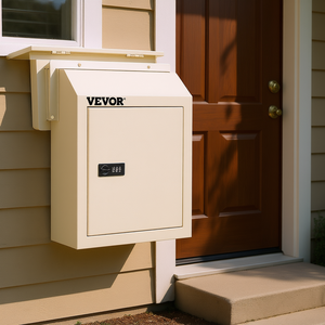 Boîte à lettres sécurisée Vevor Door Drop Box 11,8x4,3x14,2 pouces en acier avec serrure, résistante à la pluie, pour courrier et clés - Product Image 3
