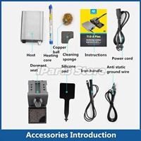 Station de soudage IParts OSS T12-X PLUS, fer à souder électronique avec embouts T12 pour la réparation de circuits imprimés, outils de soudage de cartes de téléphones portables