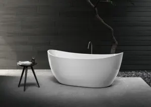 Best Selling Good Price Modern Whirlpool Free Standing Soaking Durable For Adults Artificial Stone Acrylic Bathtub