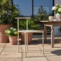 Ensemble table et chaises rondes en alliage d'aluminium tubulaire créatif pour extérieur, cour, jardin, balcon, restaurant, villa, café – Mobilier populaire