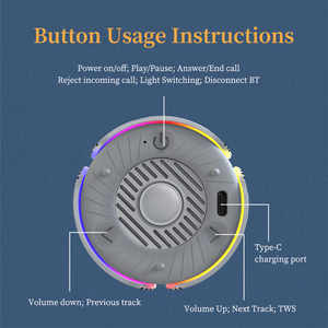 <span class=keywords><strong>Mini</strong></span> Altoparlante Wireless Regalo, Design Maschera <span class=keywords><strong>Opera</strong></span> di Pechino, in Metallo, Altoparlante Compatto Portatile Antistress Girevole - Product Image 5
