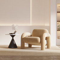 Meistverkaufter Moderner Minimalistischer Nordischer Freizeitstuhl mit Stoffbezug und Schaumstoffpolsterung für Wohnzimmer, Büro, Esszimmer und Hotel