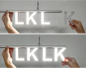 ABCMIX Free-Mix 3D Publicidad Letra LED Signo DIY Colgando LED Signage para Office Black Friday Special - Product Image 5