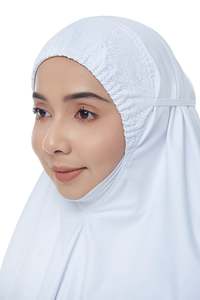 SIPO Singapur Malasia Borong musulmán Ramadán mujeres bordado Murah oración encaje de seda Indonesia Telekung - Product Image 6