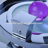Lavabo contemporain lumières LED robinet de salle de bain robinet d'évier thermostatique européen bassin de capteur de température chaud froid