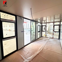 Offre Spéciale : Maison Conteneur Pliable Type Z – Appartement Moderne Portable, Bureau Mobile Compact avec Mur Rideau en Verre