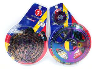 Conjunto de <span class=keywords><strong>Cadena</strong></span> para Motocicleta, Engranajes Resistentes al Desgaste, <span class=keywords><strong>Cadena</strong></span> <span class=keywords><strong>Reforzada</strong></span> de Alta Resistencia a la Tracción, Se Puede Fabricar para Cualquier Modelo - Product Image 4