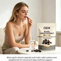 Extrait d'ail noir en gélules molles 6000mg, complément alimentaire fermenté à base de plantes, marque privée OEM, complément alimentaire pour adultes