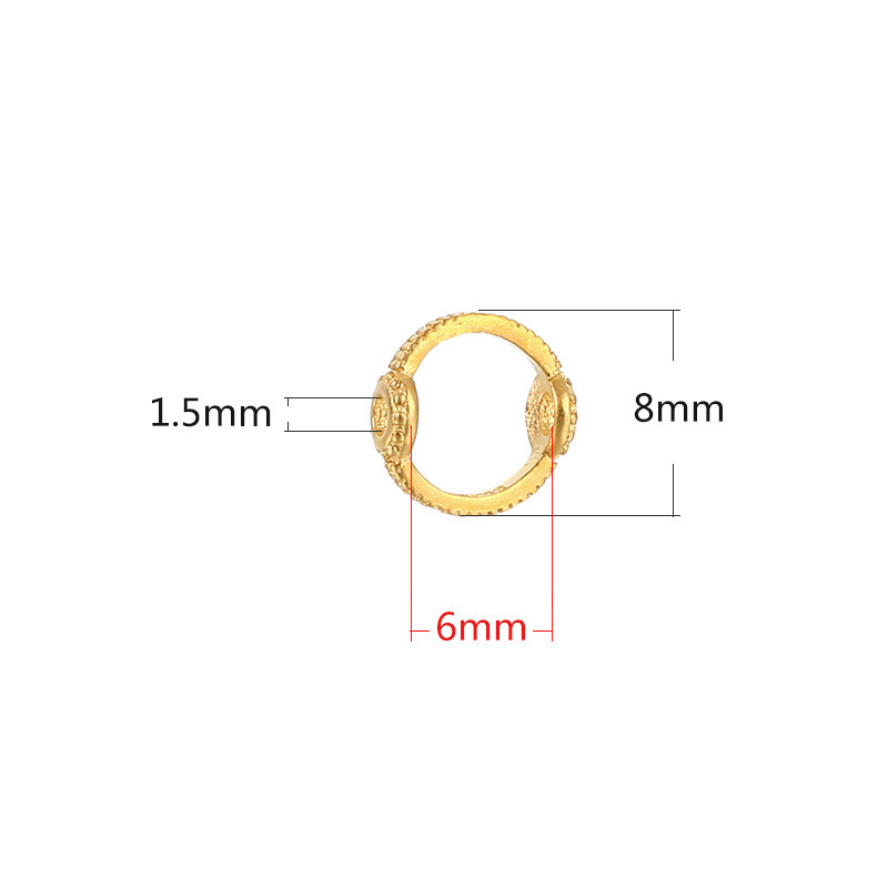 Gold-fit 6mm beads
