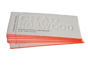 <span class=keywords><strong>2025</strong></span> tùy chỉnh 600gsm giấy kraft thẻ kinh doanh Trắng Duplex Hội Đồng Quản trị với Vàng/Lá dập nóng bán đã ghé thăm thẻ Debossed thiết kế - Product Image 1