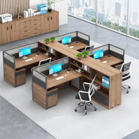 Muebles de oficina modulares de lujo en forma de L, cubículo de oficina moderno, estación de trabajo para el personal, mesa de escritorio, muebles de oficina, escritorio de empleado