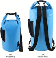 Bolsa Impermeable de TPU y PVC para Exteriores, Mochila de Camping, Bolsa Seca con Logotipo Personalizado, Bolsa Seca Enrollable de 2L para Playa, Camping, Navegación y Flotación