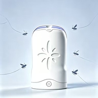 Lampe anti-moustiques sans fil alimentée par USB, attrape-insectes volants avec 6 cartouches collantes pour une utilisation intérieure et extérieure