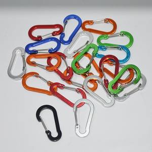 Mosquetón de Aluminio Económico de 40 mm, 50 mm, 60 mm, Gancho de Resorte para Llavero, Mosquetón para <span class=keywords><strong>Escalada</strong></span> al Aire Libre - Product Image 1