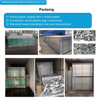 Clôture temporaire portable et mobile en acier galvanisé avec revêtement en poudre anti-corrosion