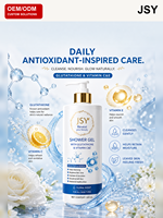Gel Douche Éclaircissant et Hydratant au Glutathion, Vitamines C et E, Nettoyage en Profondeur, Parfum Floral, 500 ml – Formule OEM/ODM pour Marque Privée