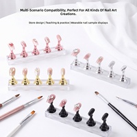 Support d'entraînement pour la pratique artistique, support de pointes d'ongles de style japonais, base en acrylique pour pièces d'échecs, présentoir pour l'art des ongles et la pratique