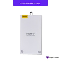 Boîte d'emballage pour coque de téléphone pour iPhone 15 et 14, étui unisexe style cuir, emballage en papier pour produits électroniques grand public
