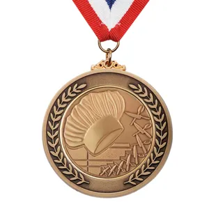 Hot Sale Custom Metal Award Chili Cooking Chef Medal