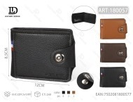 Set Regalo Portafoglio in Pelle da Uomo con Bottone Singolo, Lussuoso e Fatto a Mano per la Festa del Papà - Product Image 1