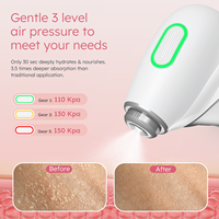 Pulvérisateur hydratant à l'oxygène nano PELCAS avec pression d'air réglable pour les soins du visage en spa et les traitements cutanés en salon