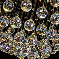 Luminaire d'hôtel Luminaires design Suspendu Lustre en cristal moderne par escalier