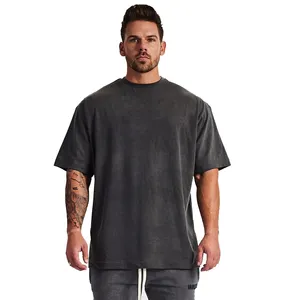 streetwear camicie mens Suppliers-T-shirt oversize da uomo manica corta Streetwear t-shirt vuota t-shirt Vintage oversize da uomo