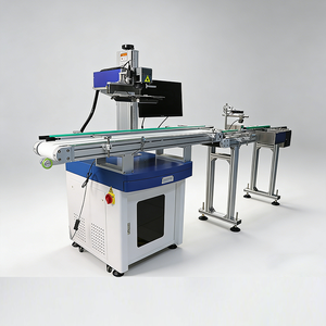 Machine de marquage laser UV personnalisée <span class=keywords><strong>en</strong></span> usine pour QR/<span class=keywords><strong>code</strong></span>-barres sur bouteille avec positionnement automatique, lecture par vision et vérification de rejet des articles défectueux - Product Image 1
