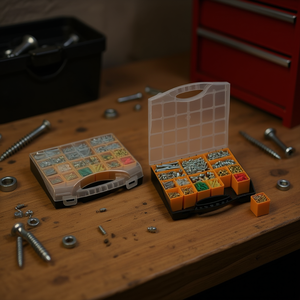 TTAKE Out <b>Box</b> <b>Tool</b> Case With Compartments For Organizing <b>Small</b> Parts And Hardware Accessories - Product Image 3