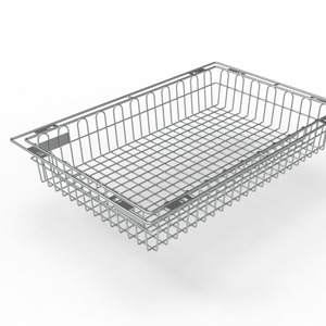 Cesta de malla médica antibacteriana antioxidante 304 de acero inoxidable, almacenamiento estéril para instrumentos quirúrgicos, muebles de Hospital - Product Image 1