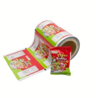 Op maat gedrukte aluminiumfolie gelamineerde plastic filmrol voor huisdierenvoer babyvoeding verpakkingszak OEM flexibele verpakking