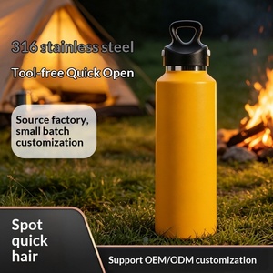 Tasse thermique isolée sous vide en acier inoxydable 316L, isolation de 24 à 36 heures, grande capacité portable pour les sports de plein air, utilisation à une main - Product Image 6