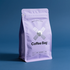Sac à café personnalisé imprimé de 12 oz avec fermeture éclair et valve, couleur <span class=keywords><strong>Papa</strong></span> Re Coffee, <span class=keywords><strong>film</strong></span> Bopp/cpp, sac à fermeture arrière pour aliments gonflés - Product Image 3
