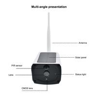 Vente chaude 2MP sans fil maison intelligente caméra de vidéosurveillance solaire 4G Vision nocturne caméra de sécurité réseau extérieure