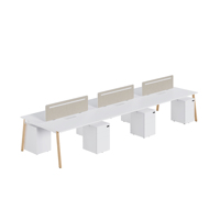 Panneau d'intimité pour table de travail d'employé, armoire sur pied, mobilier de bureau pour équipe, poste de travail en open space