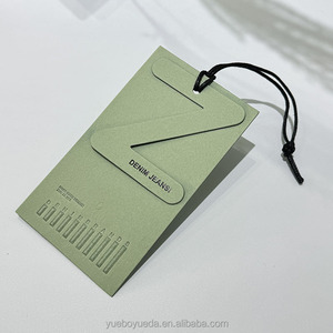 Giá cả cạnh tranh tùy chỉnh thân thiện với môi giấy treo tag nhãn cho may mặc sang trọng túi quần áo dập nóng dập - Product Image 3