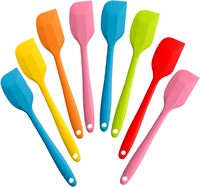 Spatules de mélange en silicone de qualité alimentaire résistantes à la chaleur avec noyau en acier inoxydable, spatule en silicone pour la pâtisserie, la cuisson