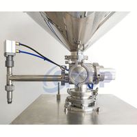 Ligne de production verticale semi-automatique pneumatique pour le remplissage de liquides : crème, savon liquide, désinfectant pour les mains, liquide vaisselle