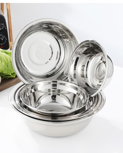 Venta caliente multiusos de alta calidad 304 cuenca de sopa de acero inoxidable Tazón para mezclar Cuenca para ensaladas - Product Image 4