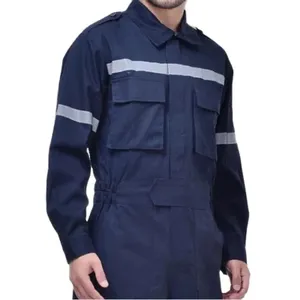 Seragam pakaian kerja pakaian kerja Coverall untuk pria overall konstruksi Reflektif