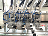 Machine de remplissage et de bouchage automatique PLC pour liquides et pâtes (crème, huile, miel, sauces, shampoing, boissons) en bouteilles/bocaux/canettes en plastique