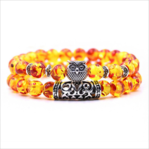 Vente en gros de pierres colorées style bohème, pierres rondes et colorées, cristal naturel, perles quartz, hibou de nuit, bijoux, bracelet, vente en gros - Product Image 6